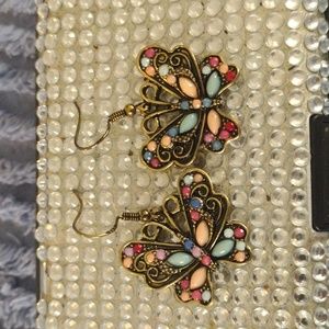 Vintage Butterfly Earrings 🦋